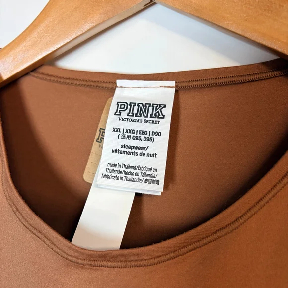 Victoria's Secret PINK Victoria's Secret Bodysuit XXL Brown NEW WITH TAGS - Picture 6 of 6